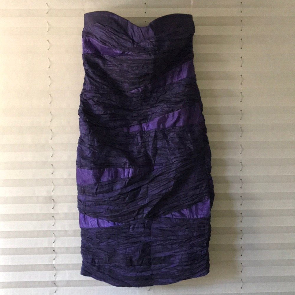💜strapless body-con dress 💜